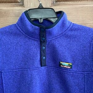 L.L. Bean Kids large 1/4 button up pullover